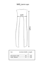 Load image into Gallery viewer, MIO_ denim cape