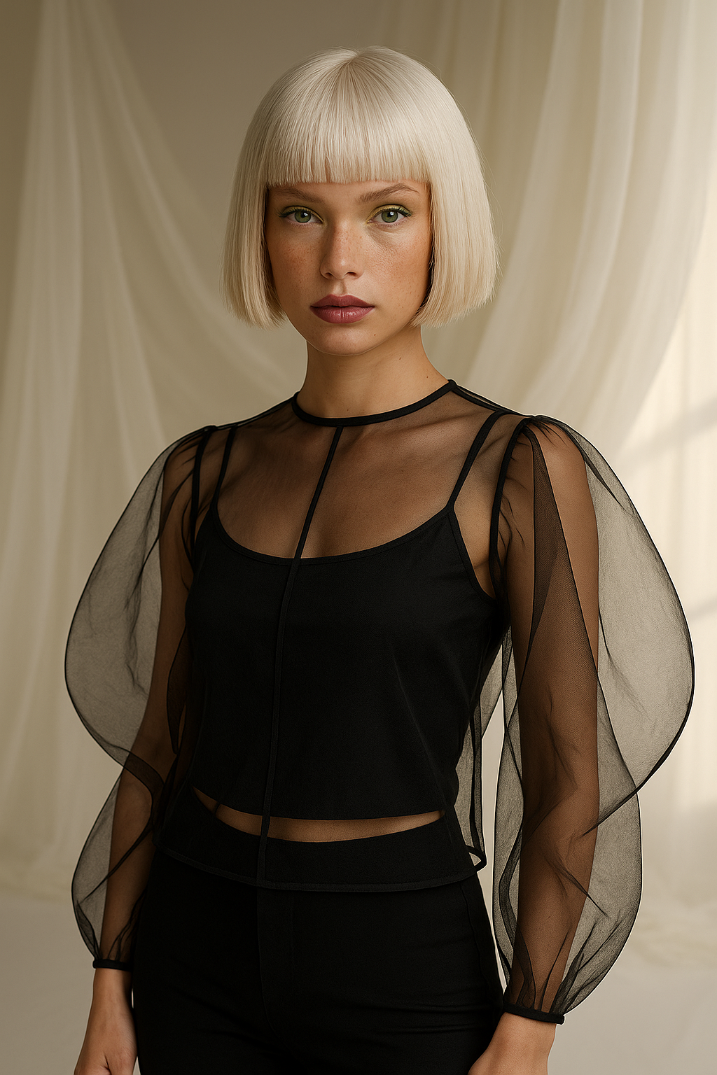 MEISO _ sheer blouse