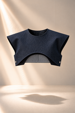 Load image into Gallery viewer, YUMIKKO _ cap sleeve denim brace
