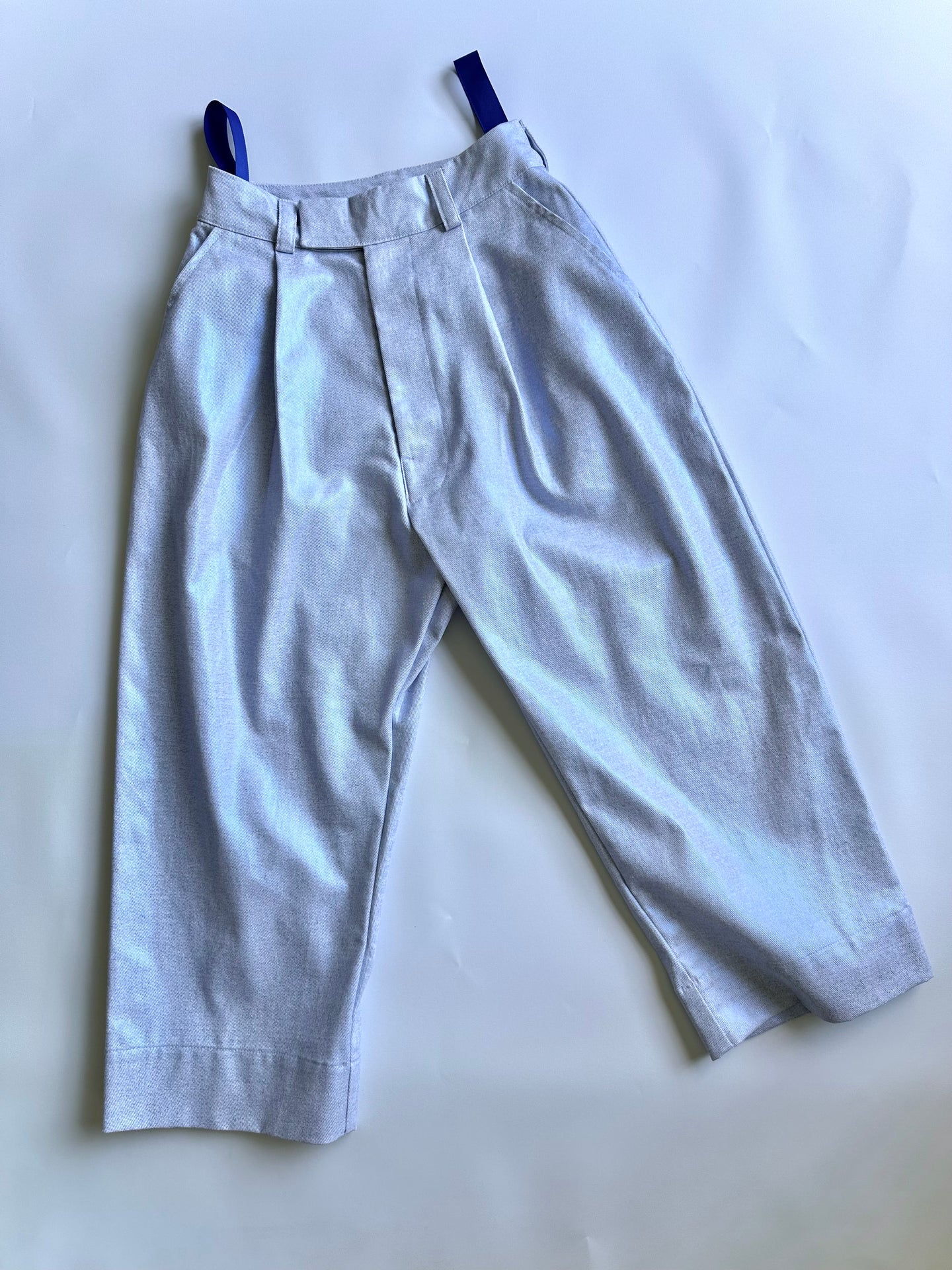 IKI gai _ japanese chinos (blue foil white denim)